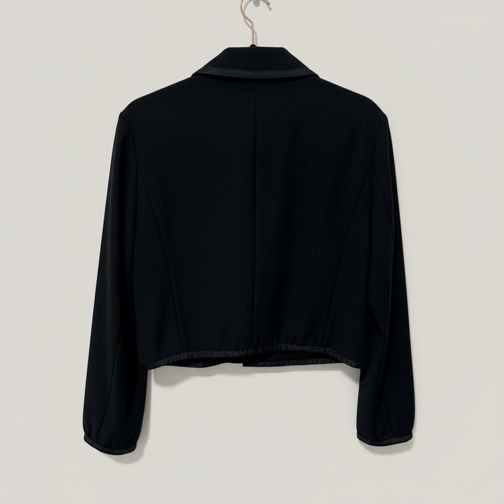 Louis Vuitton Black Wool Cropped Jacket Blazer 38 - Picture 3 of 8